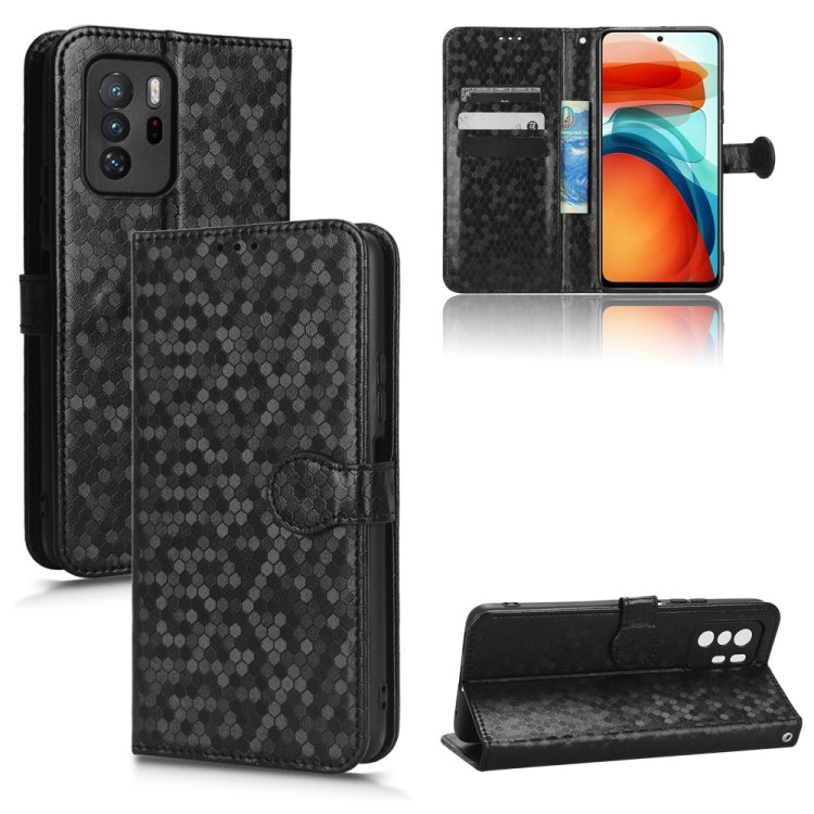 For Xiaomi Redmi Note 10 Pro 5G Honeycomb Dot Texture Leather Phone Case