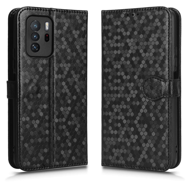 For Xiaomi Redmi Note 10 Pro 5G Honeycomb Dot Texture Leather Phone Case