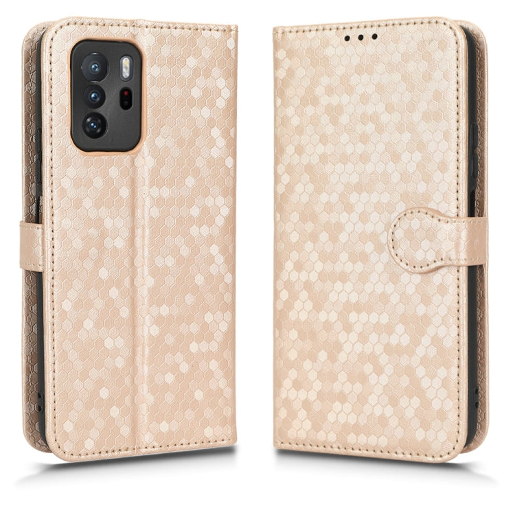 For Xiaomi Redmi Note 10 Pro 5G Honeycomb Dot Texture Leather Phone Case