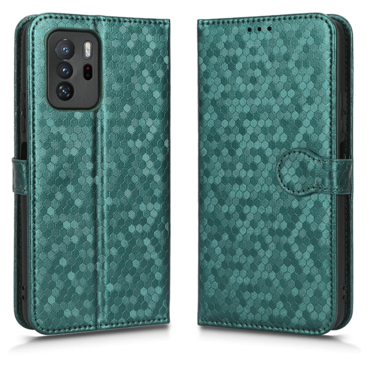 For Xiaomi Redmi Note 10 Pro 5G Honeycomb Dot Texture Leather Phone Case