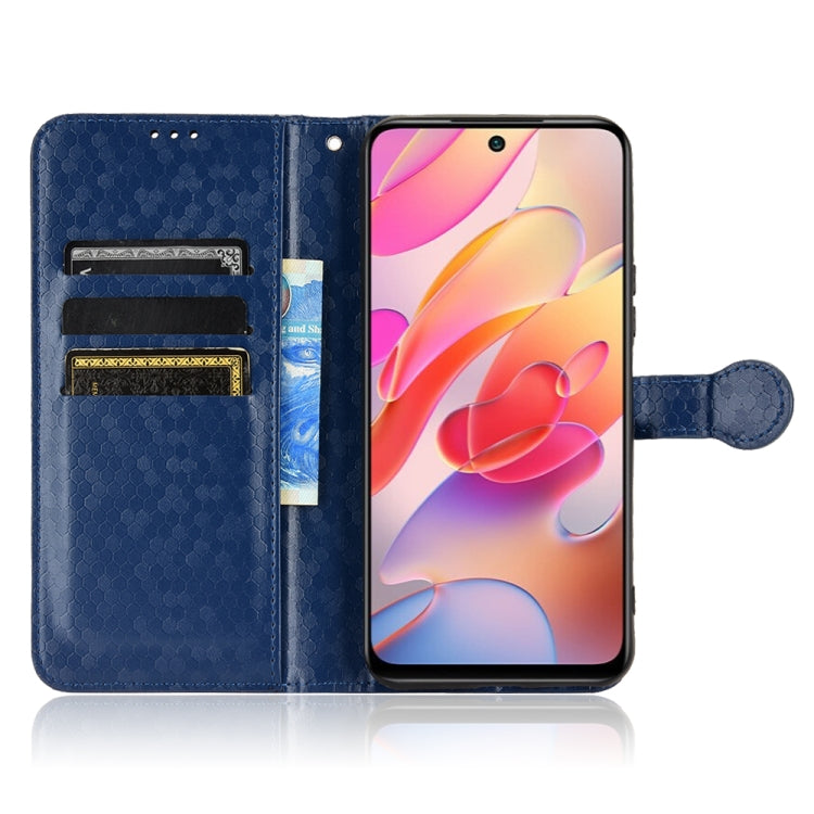 For Xiaomi Redmi Note 10 JE Honeycomb Dot Texture Leather Phone Case