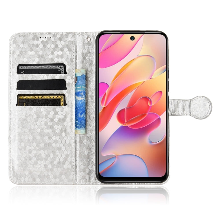 For Xiaomi Redmi Note 10 JE Honeycomb Dot Texture Leather Phone Case