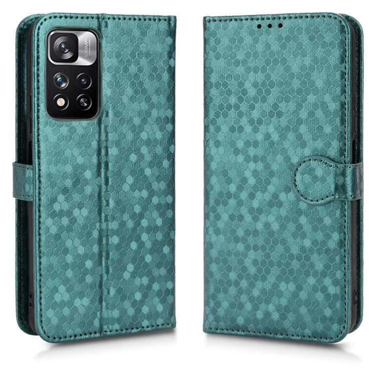 For Xiaomi Redmi Note 11 Pro 5G Honeycomb Dot Texture Leather Phone Case