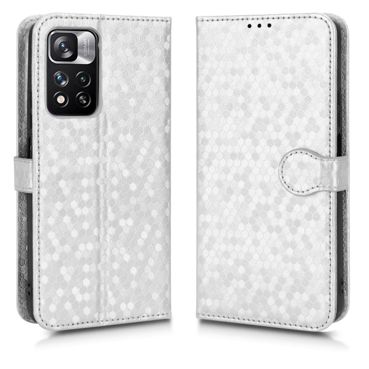 For Xiaomi Redmi Note 11 Pro 5G Honeycomb Dot Texture Leather Phone Case