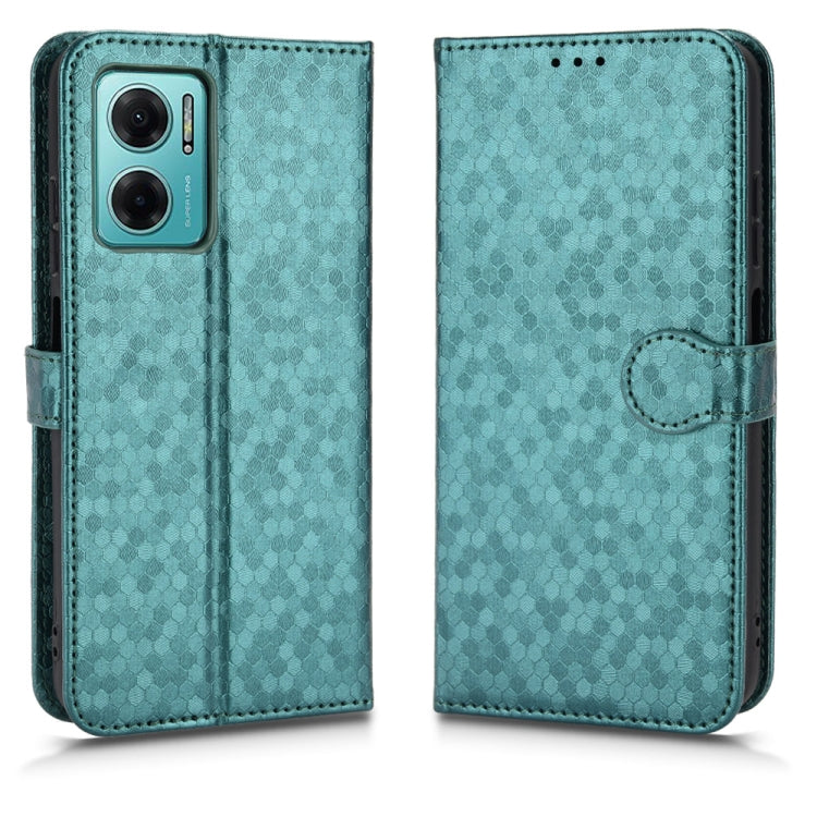 For Xiaomi Redmi Note 11E Honeycomb Dot Texture Leather Phone Case
