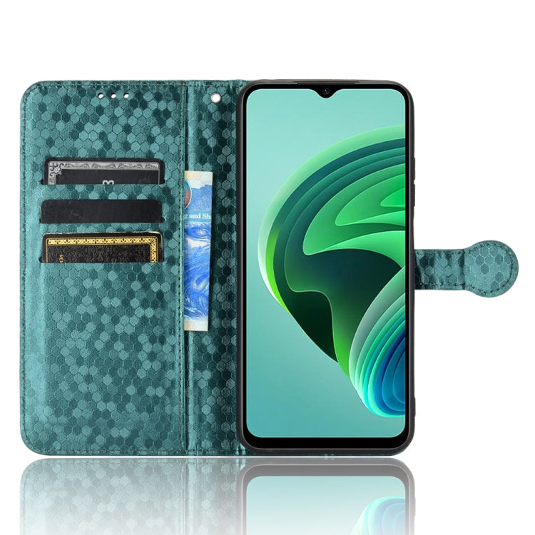 For Xiaomi Redmi Note 11E Honeycomb Dot Texture Leather Phone Case