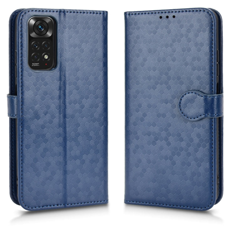 For Xiaomi Redmi Note 11 4G Global / 11S Honeycomb Dot Texture Leather Phone Case