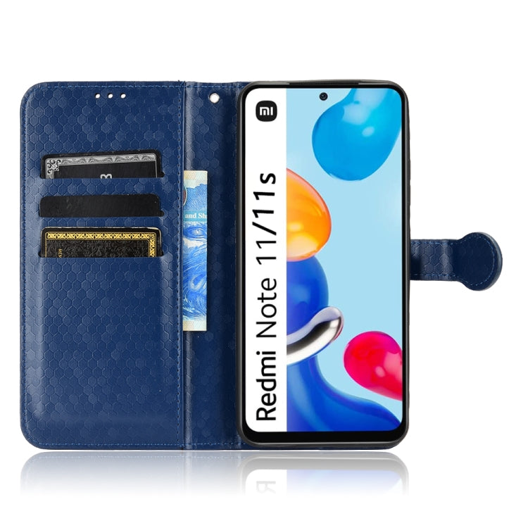 For Xiaomi Redmi Note 11 4G Global / 11S Honeycomb Dot Texture Leather Phone Case