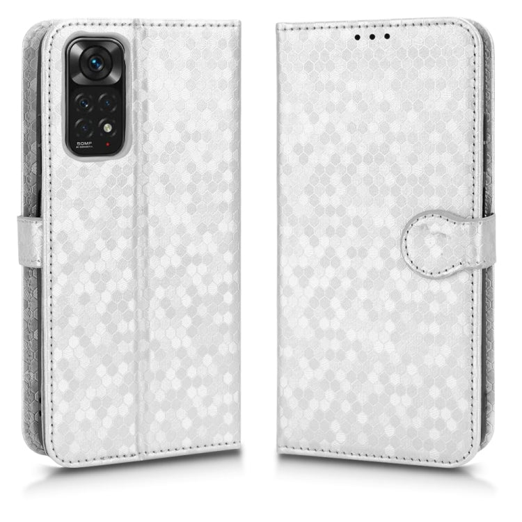 For Xiaomi Redmi Note 11 4G Global / 11S Honeycomb Dot Texture Leather Phone Case