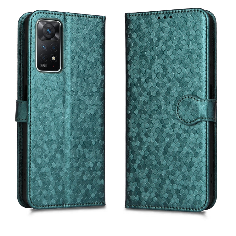 For Xiaomi Redmi Note 11 Pro Honeycomb Dot Texture Leather Phone Case