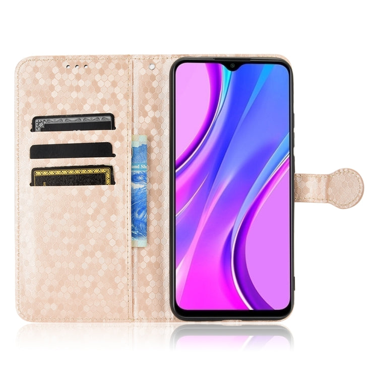 For Xiaomi Redmi 10A / 9C Honeycomb Dot Texture Leather Phone Case