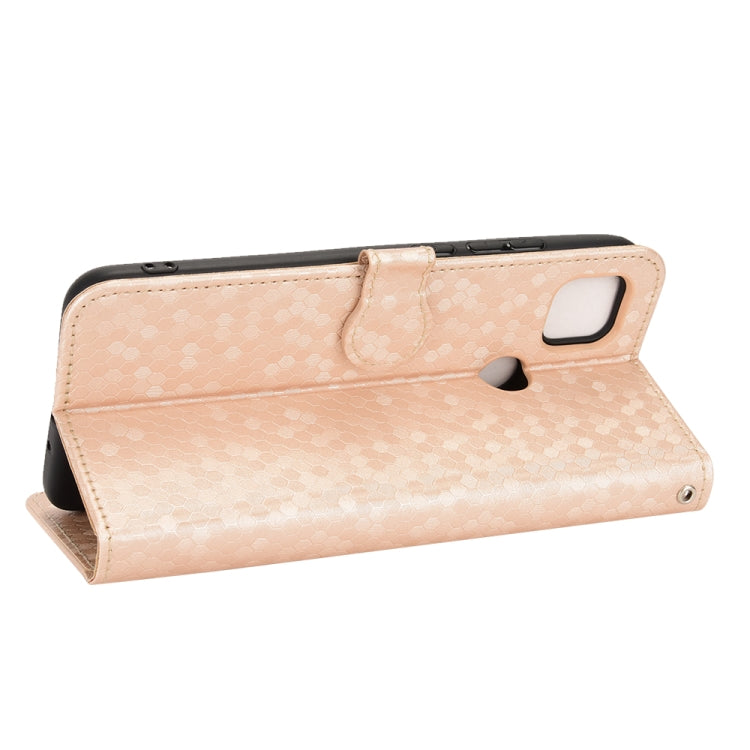 For Xiaomi Redmi 10A / 9C Honeycomb Dot Texture Leather Phone Case