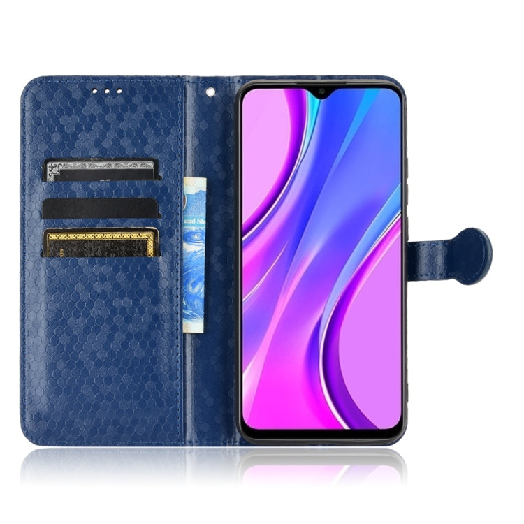 For Xiaomi Redmi 10A / 9C Honeycomb Dot Texture Leather Phone Case