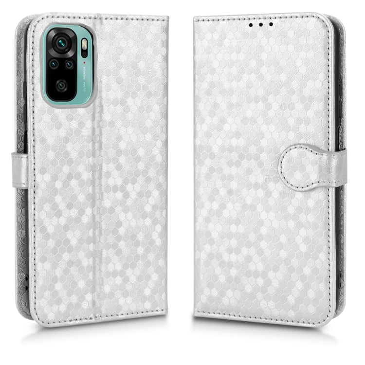 For Xiaomi Redmi Note 10 4G / 10S Honeycomb Dot Texture Leather Phone Case