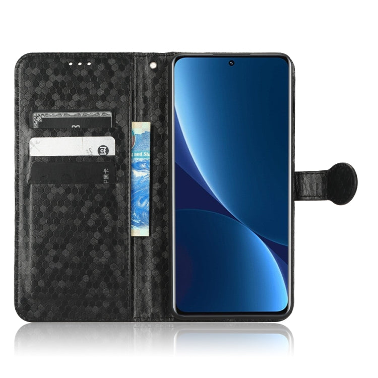 For Xiaomi 12 / 12S Honeycomb Dot Texture Leather Phone Case