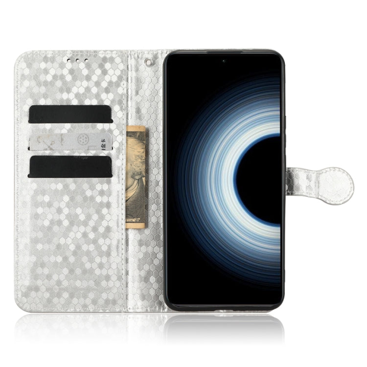 For Xiaomi 12T Pro Honeycomb Dot Texture Leather Phone Case