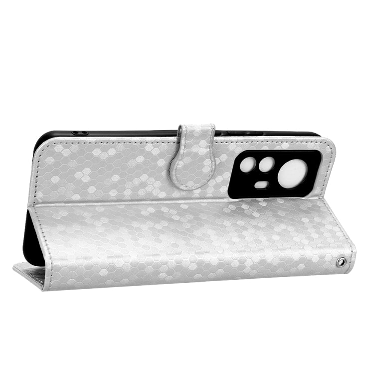 For Xiaomi 12T Pro Honeycomb Dot Texture Leather Phone Case