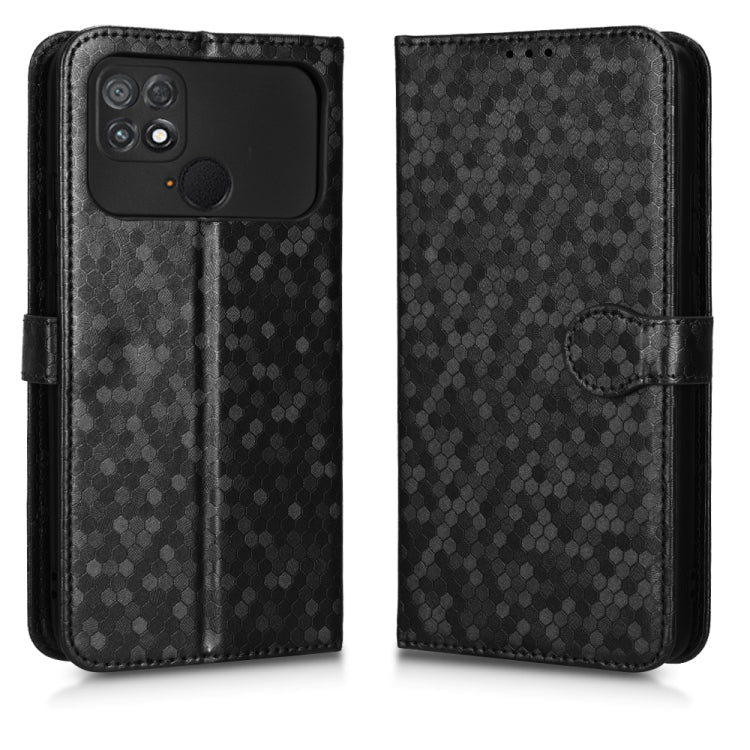 For Xiaomi Poco C40 Honeycomb Dot Texture Leather Phone Case