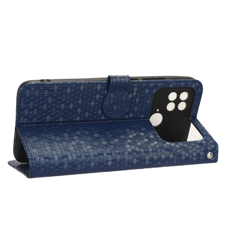 For Xiaomi Poco C40 Honeycomb Dot Texture Leather Phone Case