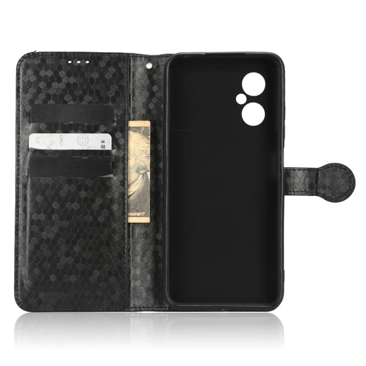 For Xiaomi Poco M4 Honeycomb Dot Texture Leather Phone Case