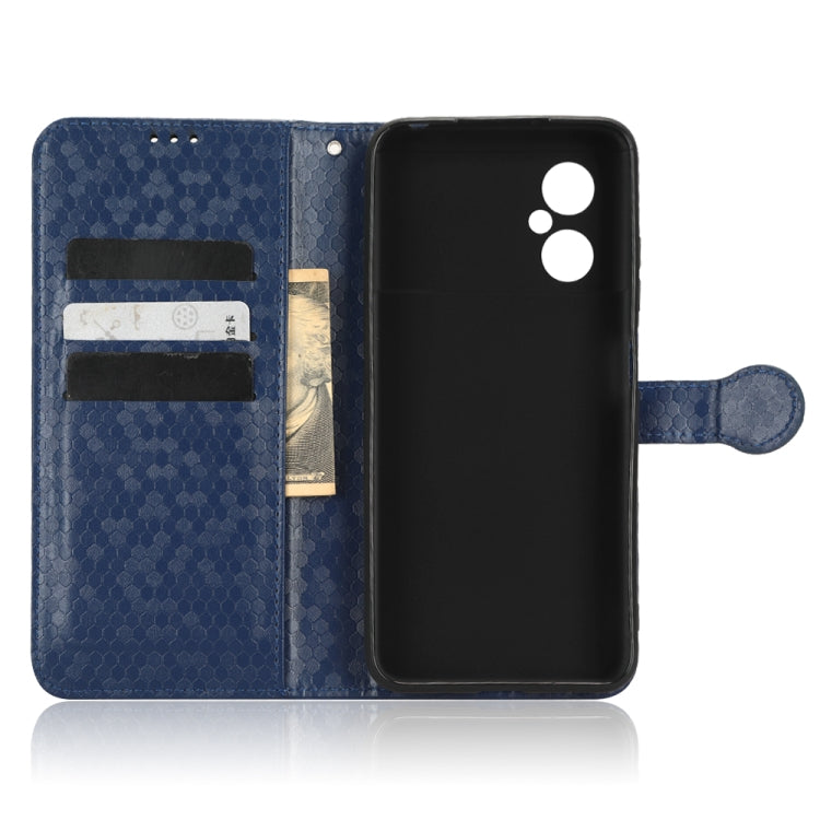 For Xiaomi Poco M4 Honeycomb Dot Texture Leather Phone Case