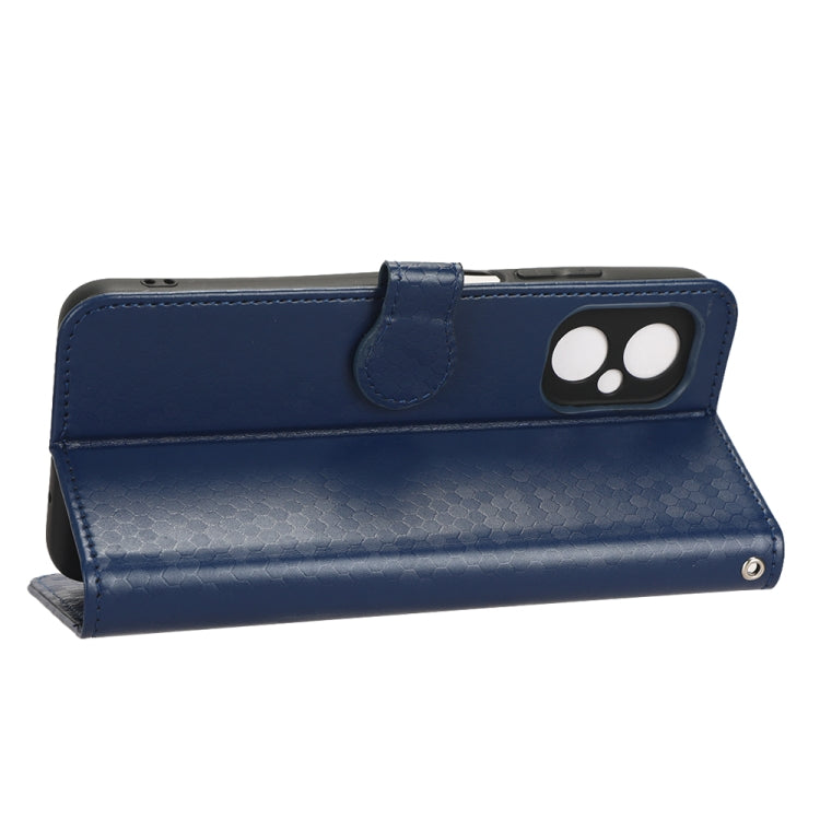 For Xiaomi Poco M4 Honeycomb Dot Texture Leather Phone Case