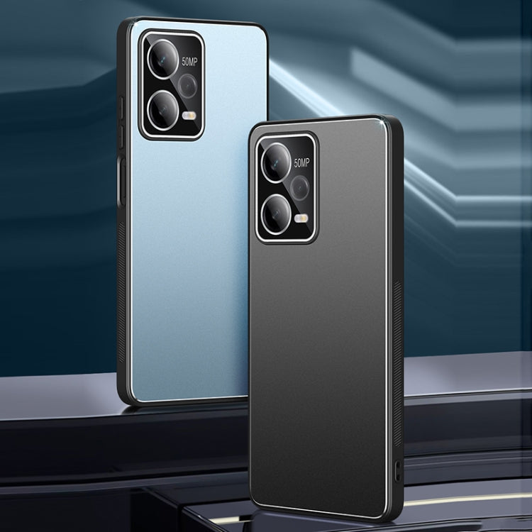 For Xiaomi Redmi Note 12 Pro 5G China All-Inclusive Lens Frosted Metal Phone Case(Black)
