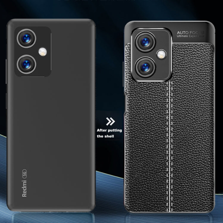For Xiaomi Redmi Note 12 Global / Note 12 China / Poco X5 Litchi Texture TPU Phone Case