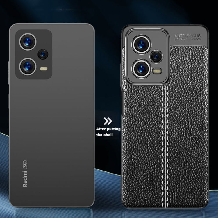 For Xiaomi Redmi Note 12 Pro 5G / Note 12 Pro 5G Speed / Poco X5 Pro Litchi Texture TPU Phone Case