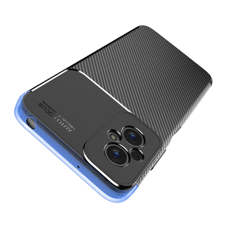 For Xiaomi Redmi 11 Prime Carbon Fiber Texture Shockproof TPU Phone Case