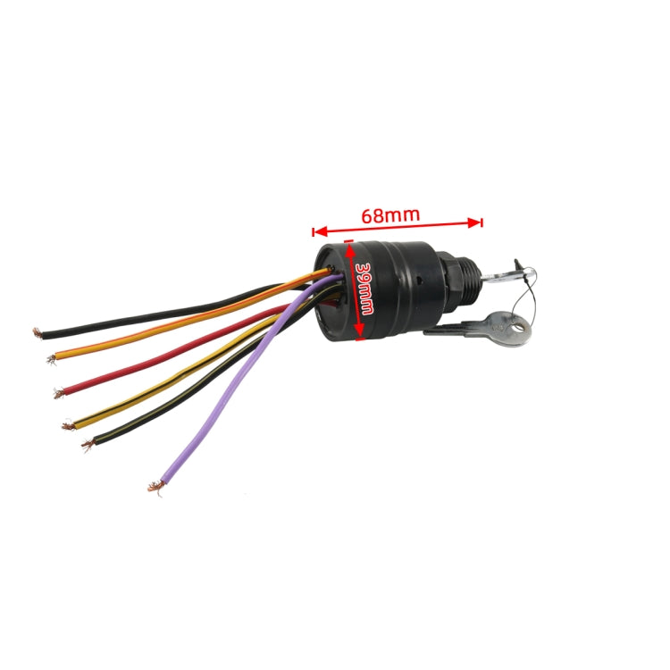 A6629 For Mercury 6-wire Outboard Ignition Switch 87-88107A5