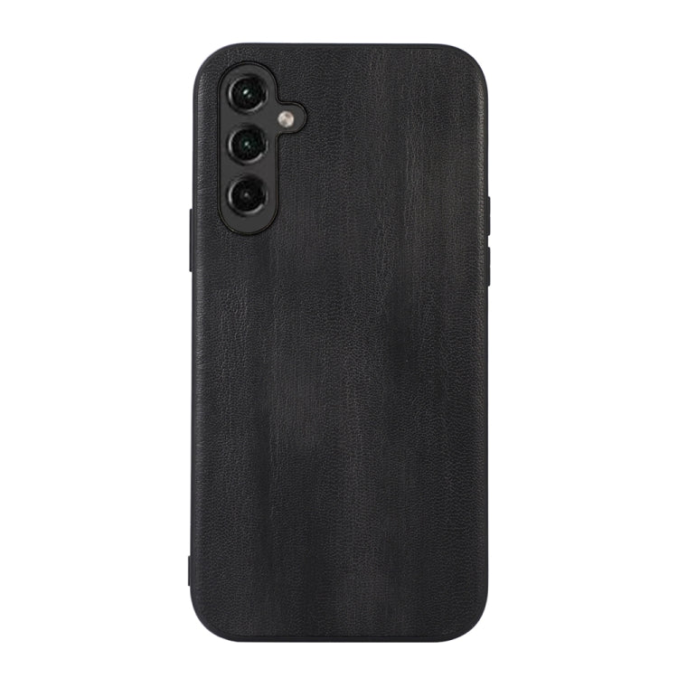 For Samsung Galaxy A14 5G Yellow Cow Texture PU Phone Case