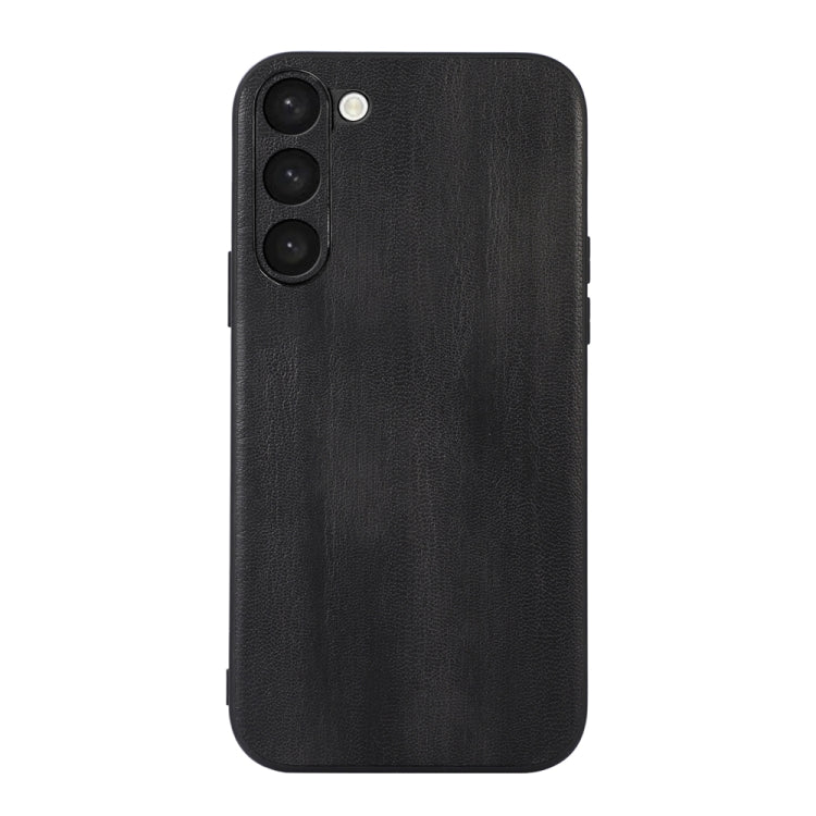 For Samsung Galaxy S23+ 5G Yellow Cow Texture PU Phone Case