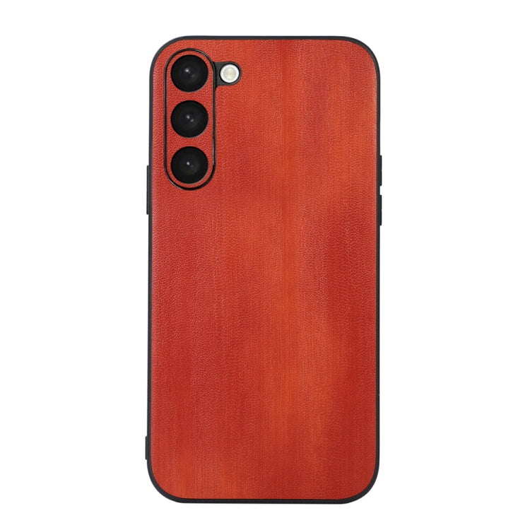 For Samsung Galaxy S23+ 5G Yellow Cow Texture PU Phone Case