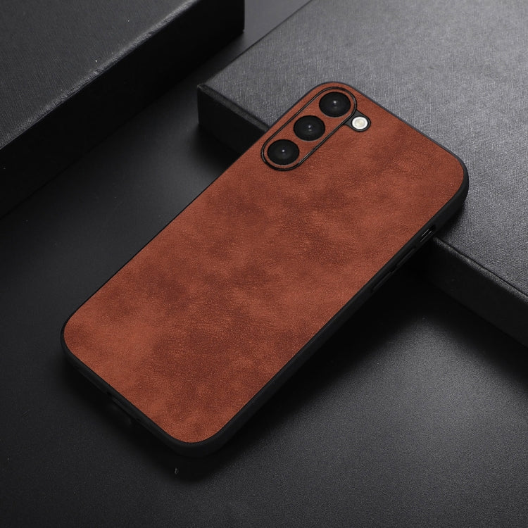 For Samsung Galaxy S23+ 5G Morocco Texture PU Phone Case