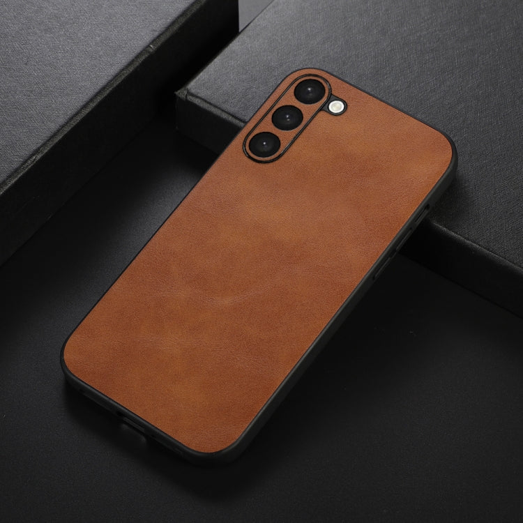 For Samsung Galaxy S23+ 5G Cowhide Texture PU Phone Case