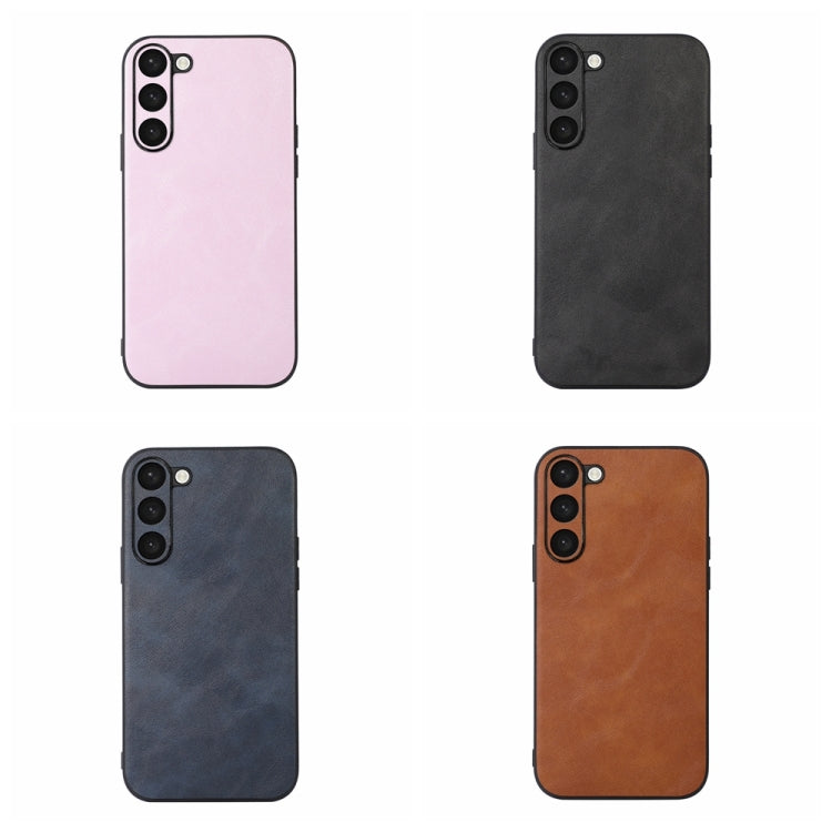 For Samsung Galaxy S23+ 5G Cowhide Texture PU Phone Case
