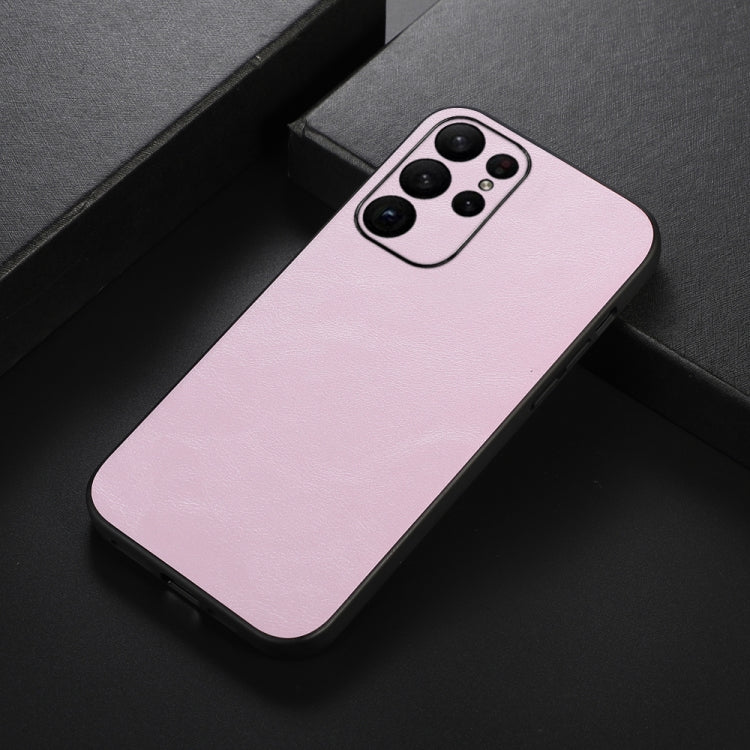 For Samsung Galaxy S23 Ultra 5G Cowhide Texture PU Phone Case