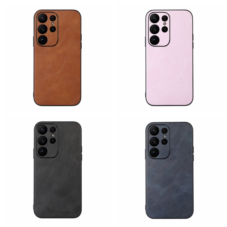 For Samsung Galaxy S23 Ultra 5G Cowhide Texture PU Phone Case