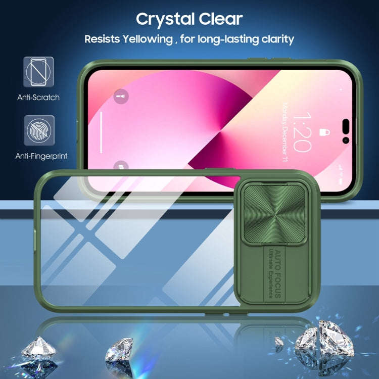 For iPhone 14 Pro 360 Full Body Sliding Camshield Phone Case