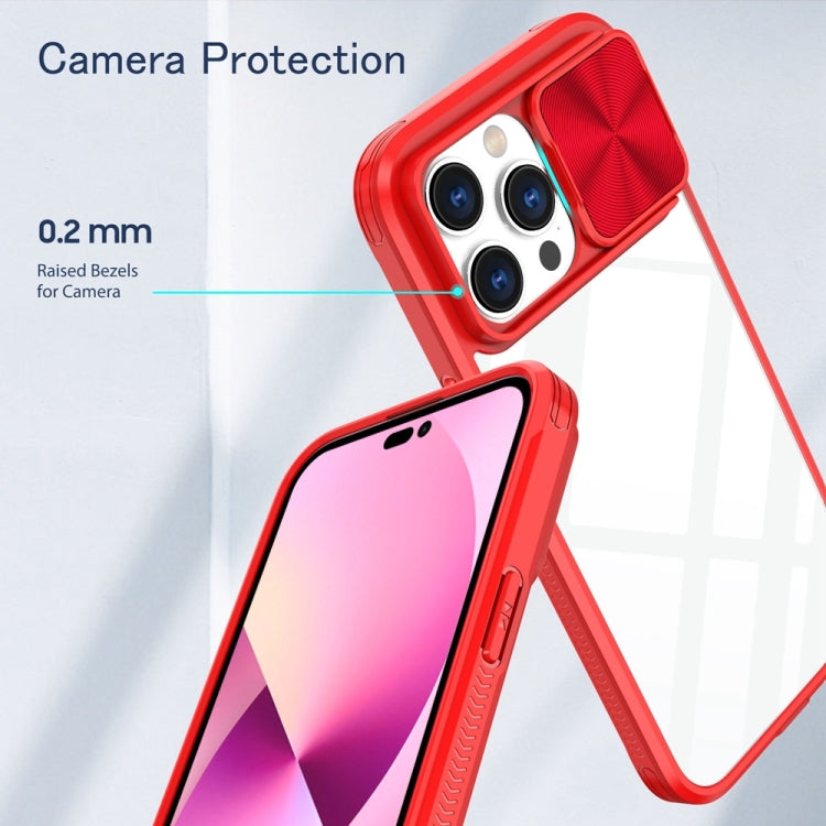 For iPhone 14 Pro 360 Full Body Sliding Camshield Phone Case