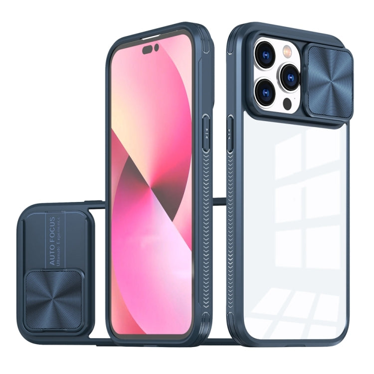 For iPhone 14 Pro Max 360 Full Body Sliding Camshield Phone Case