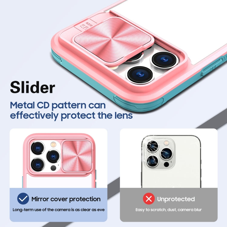 For iPhone 14 Pro Max 360 Full Body Sliding Camshield Phone Case
