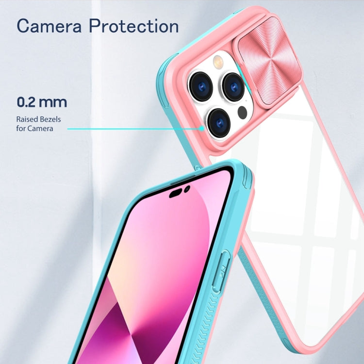 For iPhone 14 Pro Max 360 Full Body Sliding Camshield Phone Case