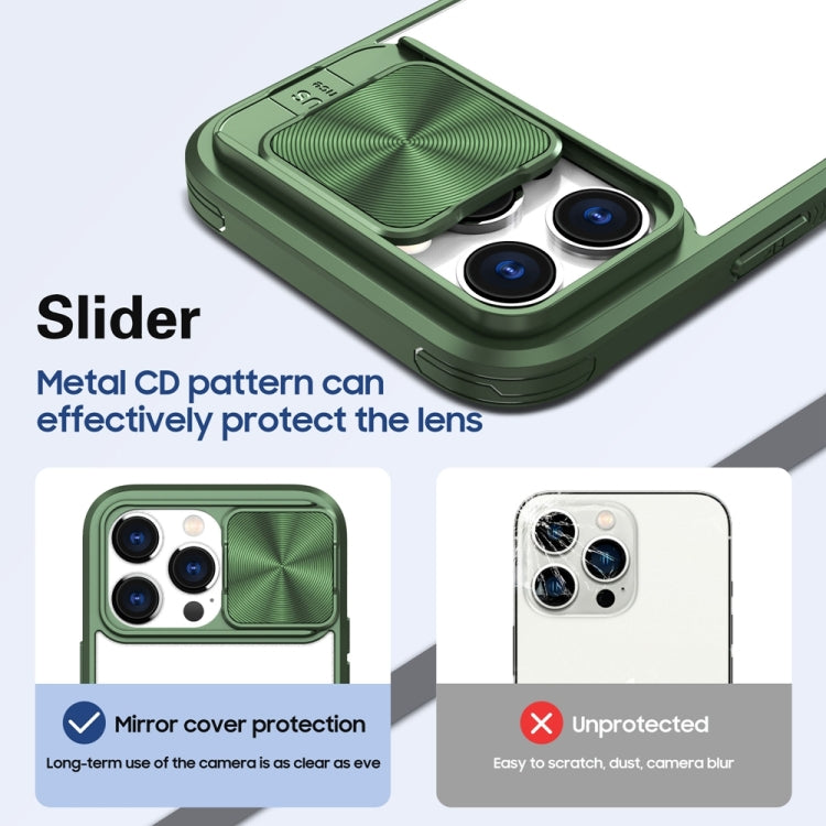 For iPhone 14 Pro Max 360 Full Body Sliding Camshield Phone Case