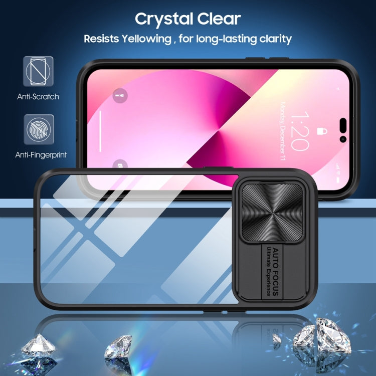 For iPhone 14 Pro Max 360 Full Body Sliding Camshield Phone Case