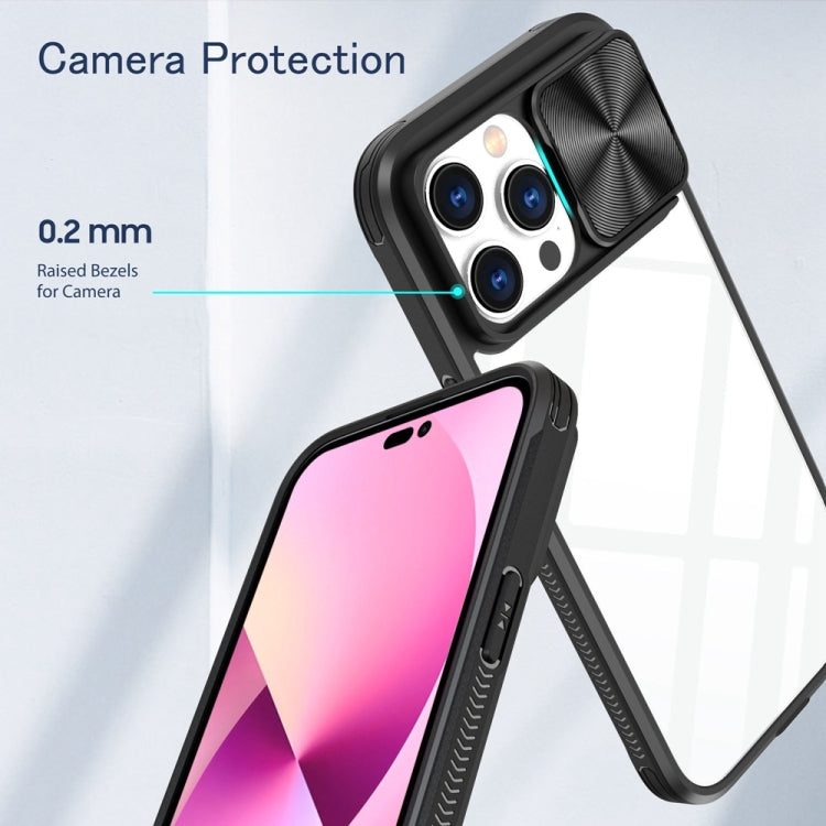 For iPhone 14 Pro Max 360 Full Body Sliding Camshield Phone Case