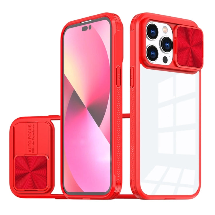 For iPhone 14 Pro Max 360 Full Body Sliding Camshield Phone Case