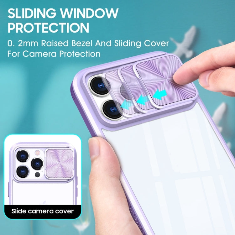For iPhone 14 Pro Max 360 Full Body Sliding Camshield Phone Case