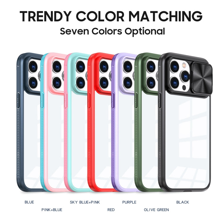 For iPhone 14 Pro Max 360 Full Body Sliding Camshield Phone Case